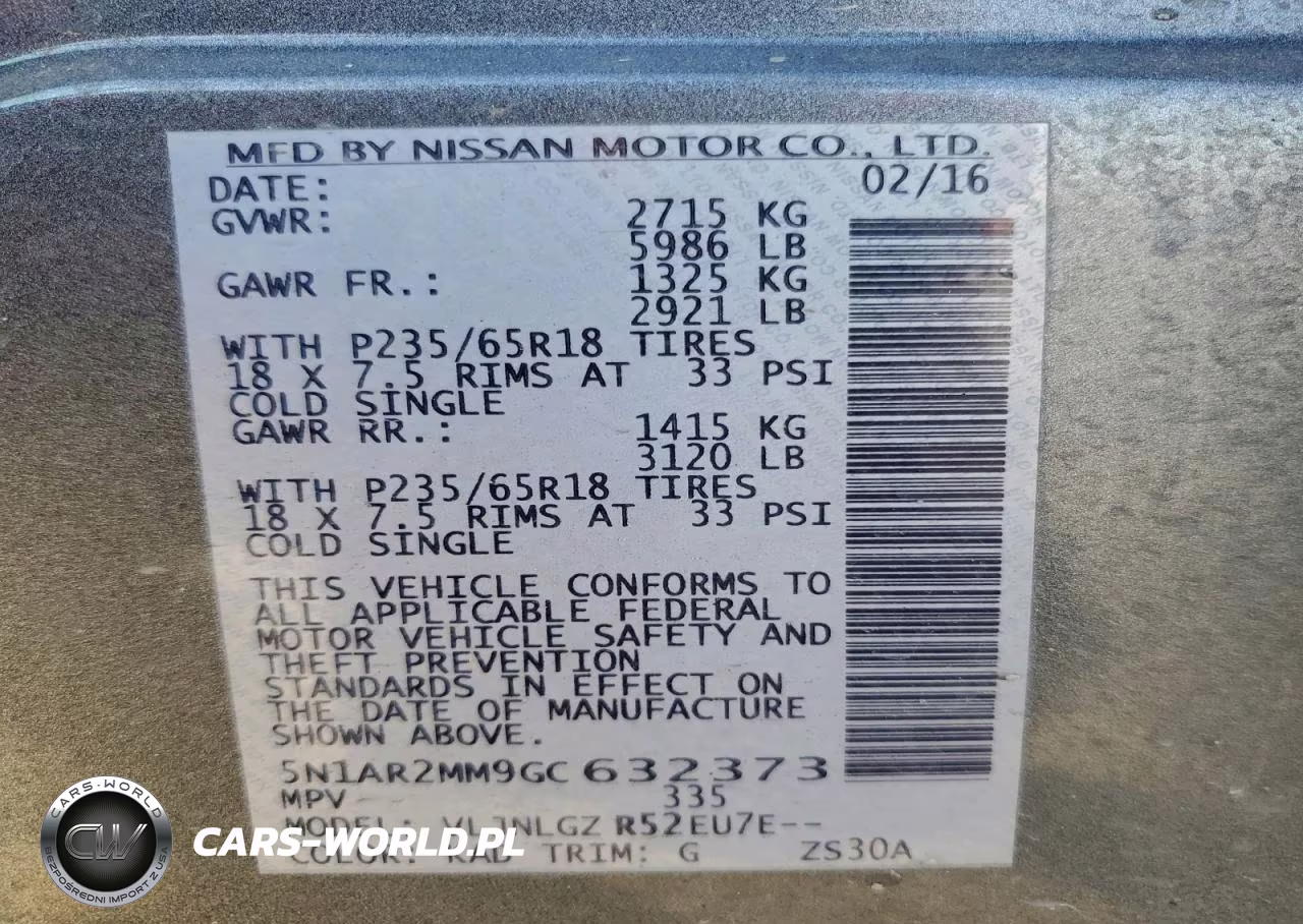 2016 Nissan Pathfinder S VIN:5N1AR2MM9GC632373 - 14