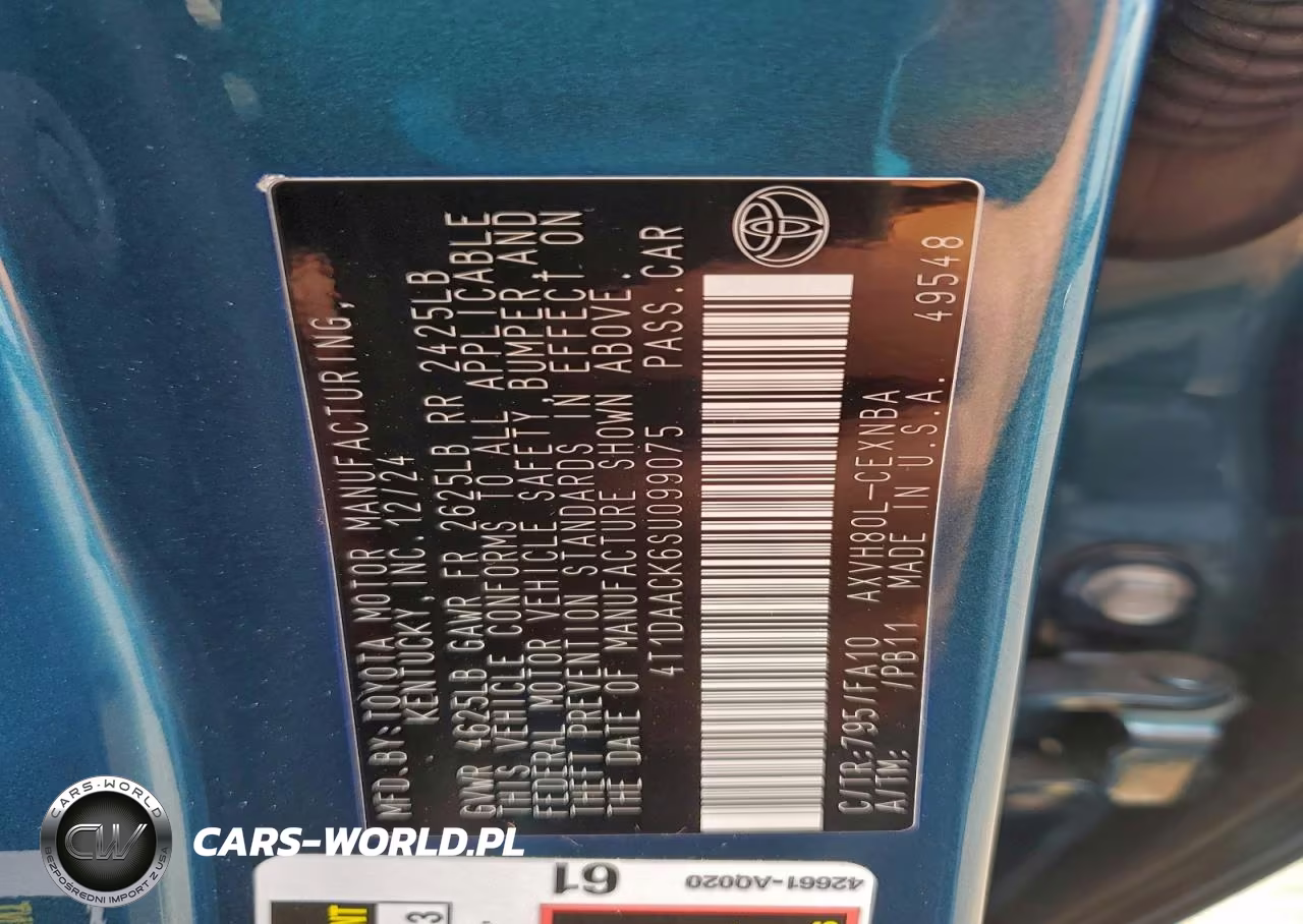 2025 Toyota Camry Xse VIN:4T1DAACK6SU099075 - 12
