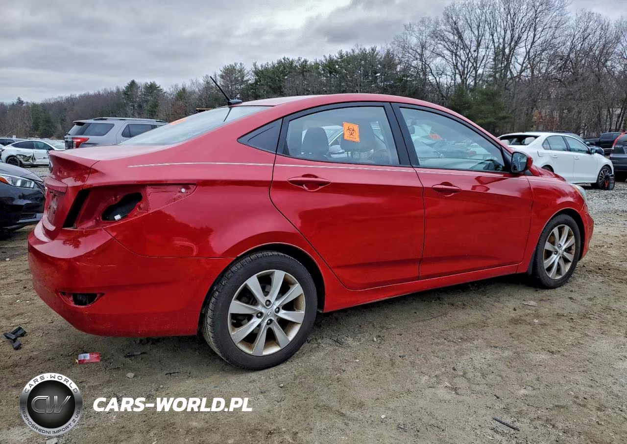 2012 Hyundai Accent Gls VIN:KMHCU4AE7CU184803 - 3