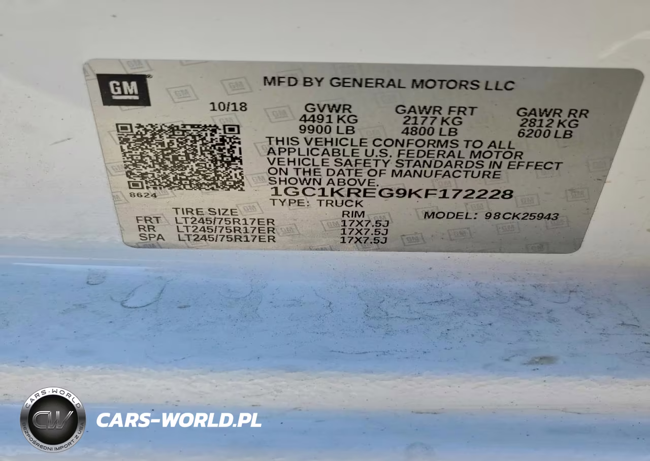 2019 Chevrolet Silverado K2500 Heavy Duty VIN:1GC1KREG9KF172228 - 13