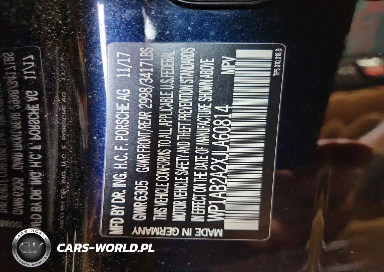 2018 Porsche Cayenne S VIN:WP1AB2A2XJLA60814 - 13