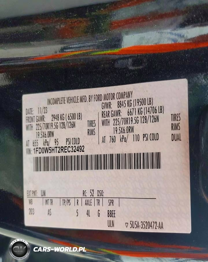 2024 Ford F550 Super Duty Truck Cab And Chassis VIN:1FD0W5HT2REC32492 - 13