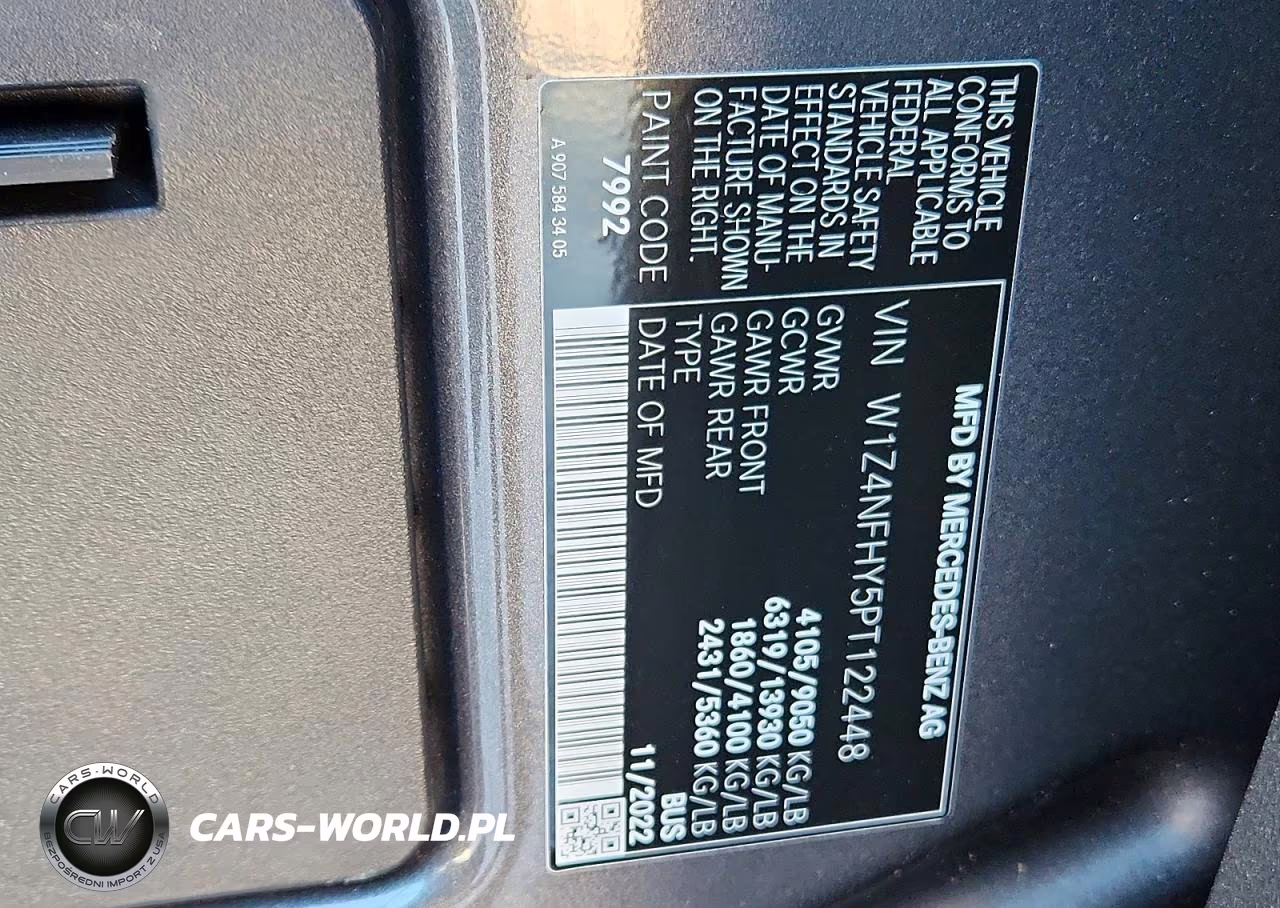 2023 Mercedes-Benz Sprinter 2500 VIN:W1Z4NFHY5PT122448 - 13