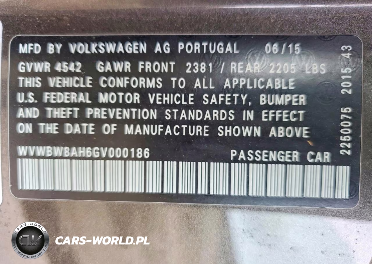 2016 Volkswagen Eos Komfort VIN:WVWBW8AH6GV000186 - 12