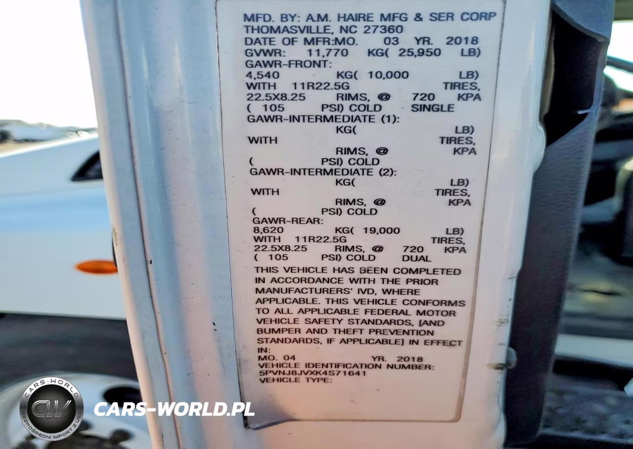 2019 Hino 268A Box Truck VIN:5PVNJ8JVXK4S71641 - 13