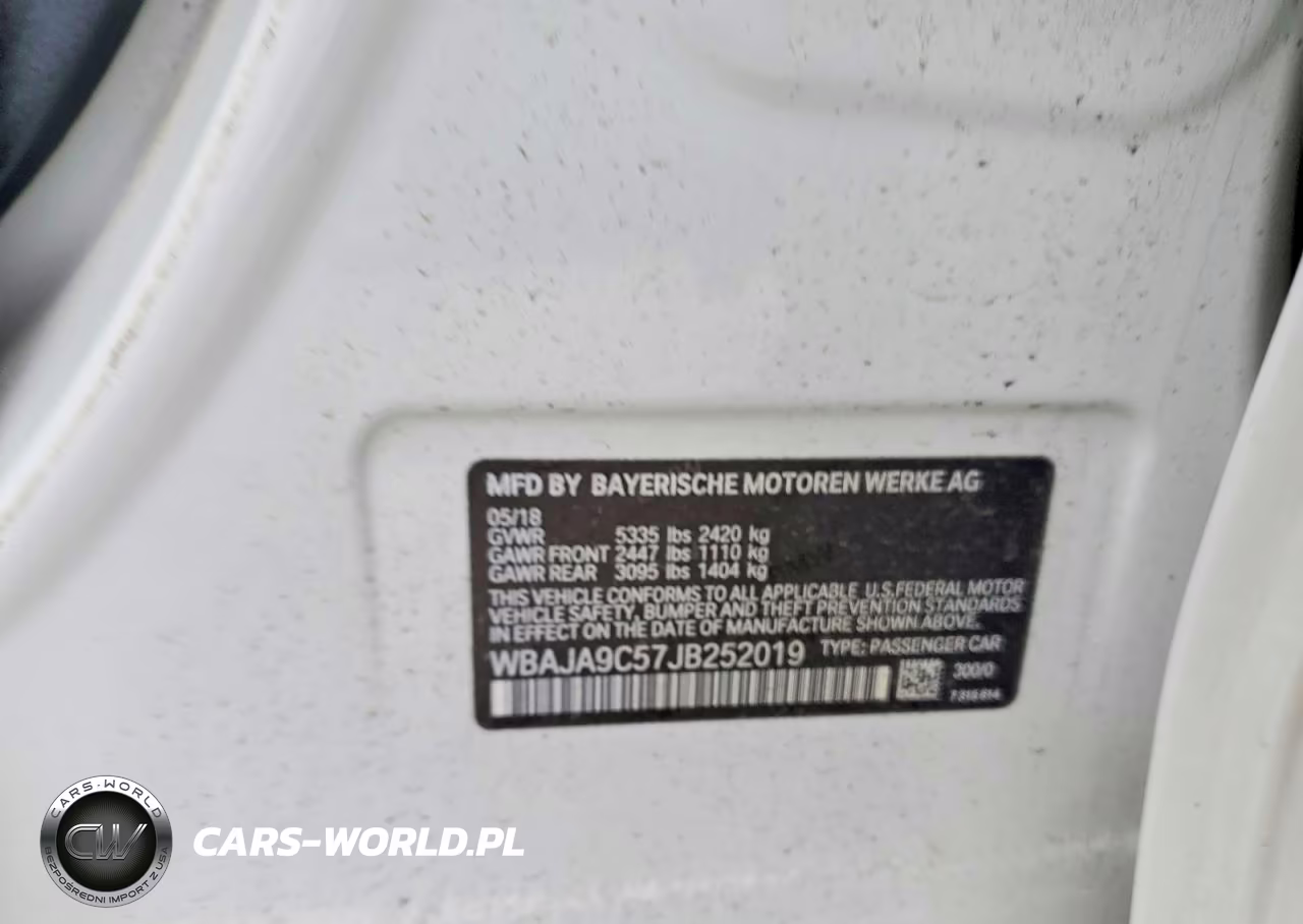 2018 BMW 530E VIN:WBAJA9C57JB252019 - 13