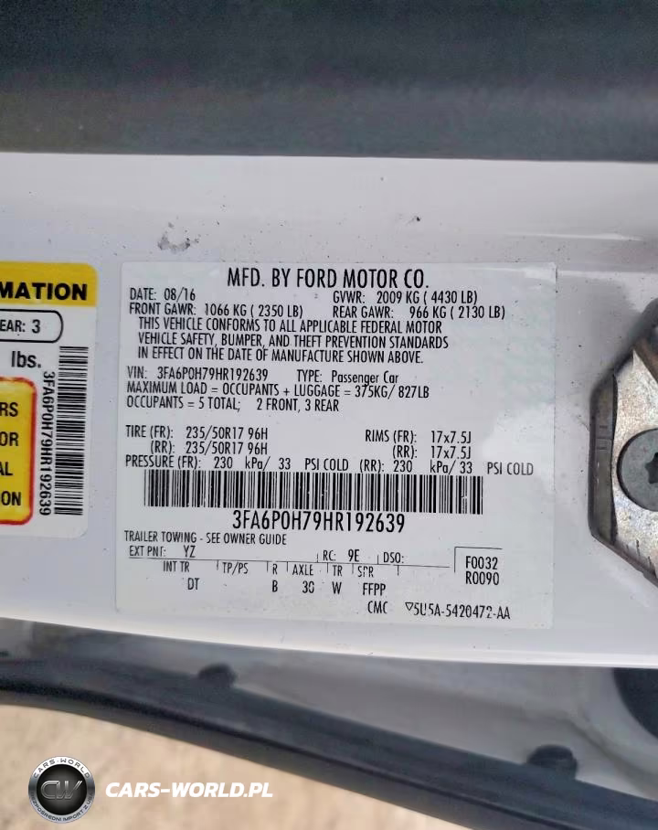 2017 Ford Fusion Se VIN:3FA6P0H79HR192639 - 12