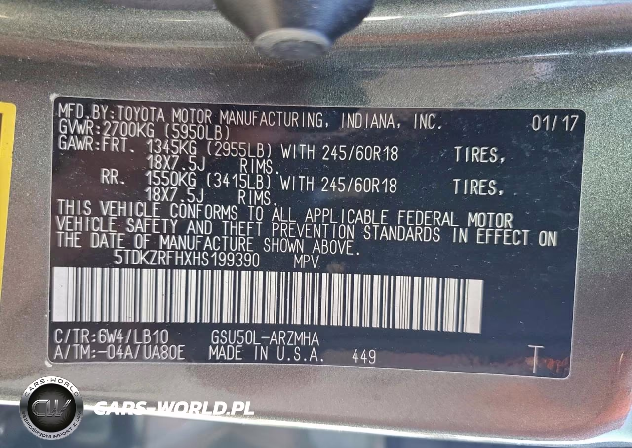 2017 Toyota Highlander Se VIN:5TDKZRFHXHS199390 - 14