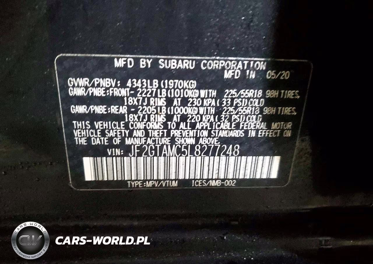 2020 Subaru Crosstrek Limited VIN:JF2GTAMC5L8277248 - 13