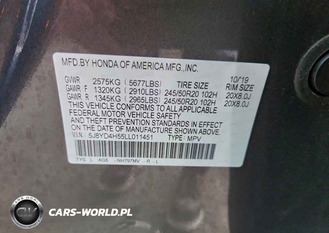2020 Acura Mdx Technology VIN:5J8YD4H55LL011451 - 13