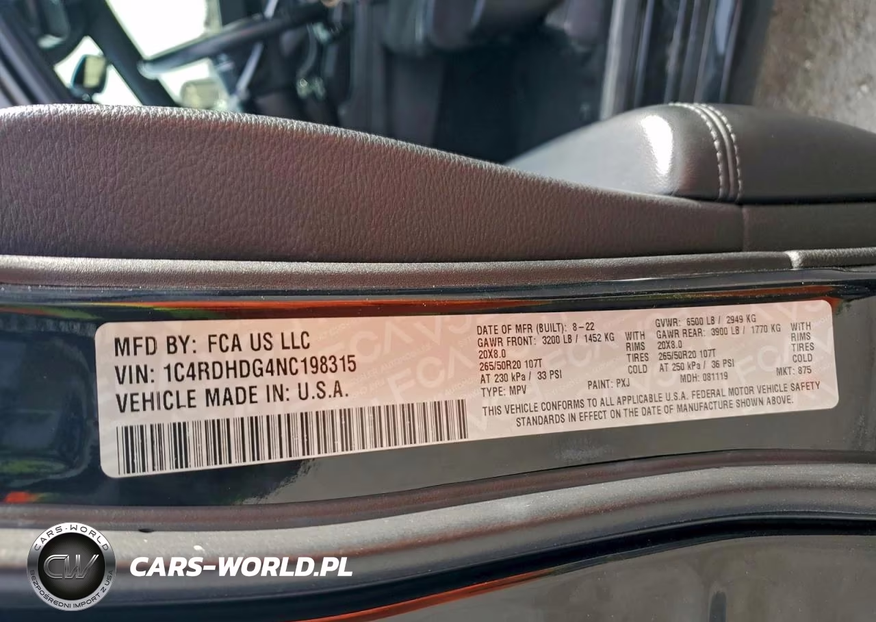 2022 Dodge Durango Gt VIN:1C4RDHDG4NC198315 - 13