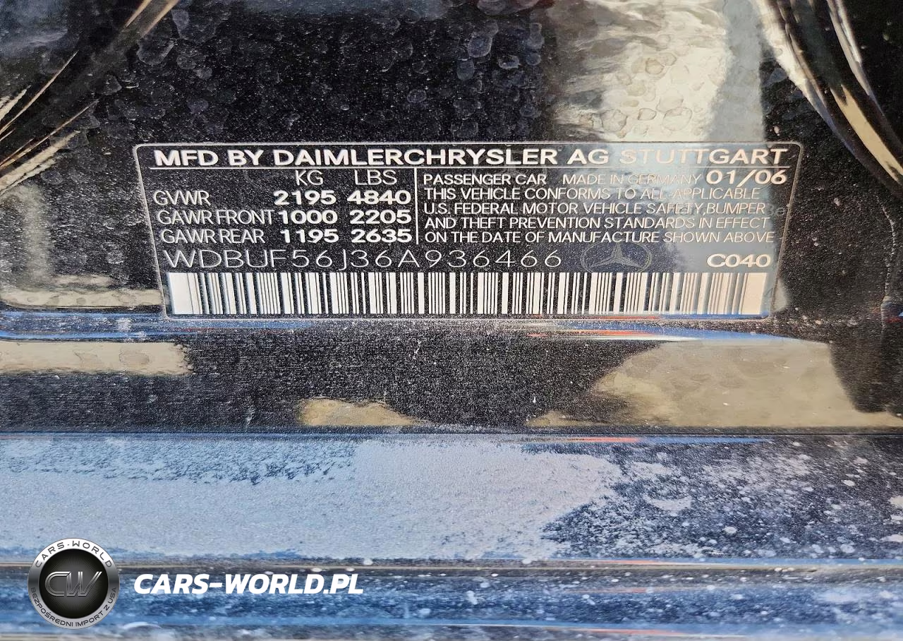2006 Mercedes-Benz E 350 VIN:WDBUF56J36A936466 - 12