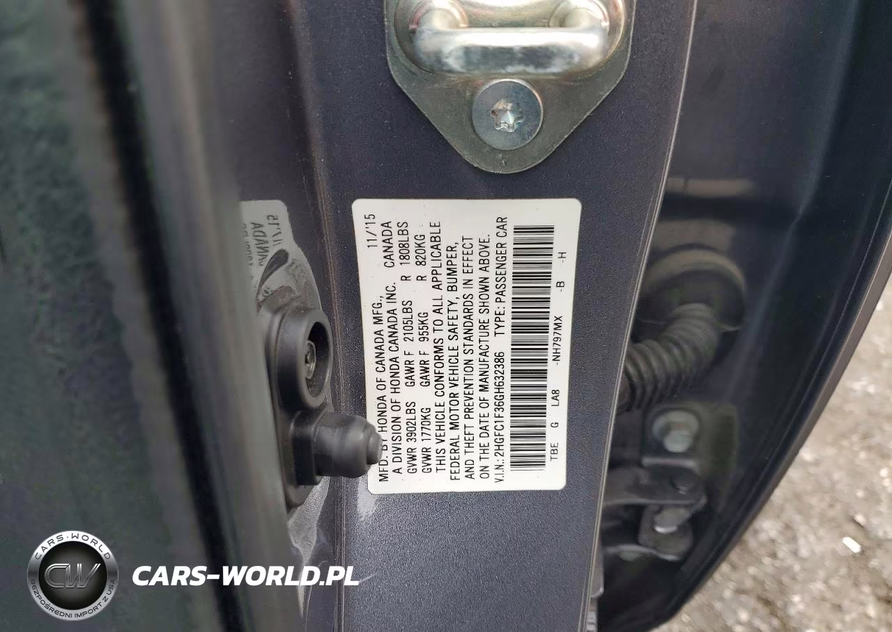 2016 Honda Civic Ex VIN:2HGFC1F36GH632386 - 12