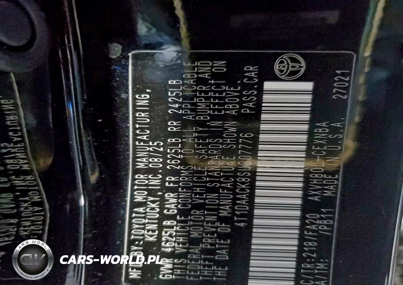 2025 Toyota Camry Xse VIN:4T1DAACK8SU207776 - 12