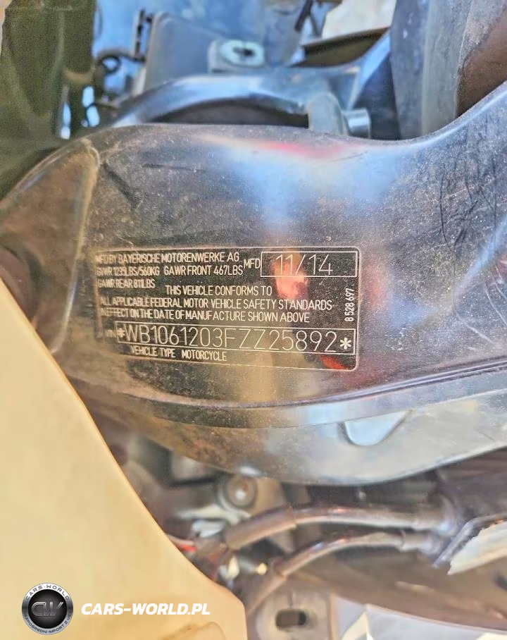 2015 BMW K1600 Gtl VIN:WB1061203FZZ25892 - 8