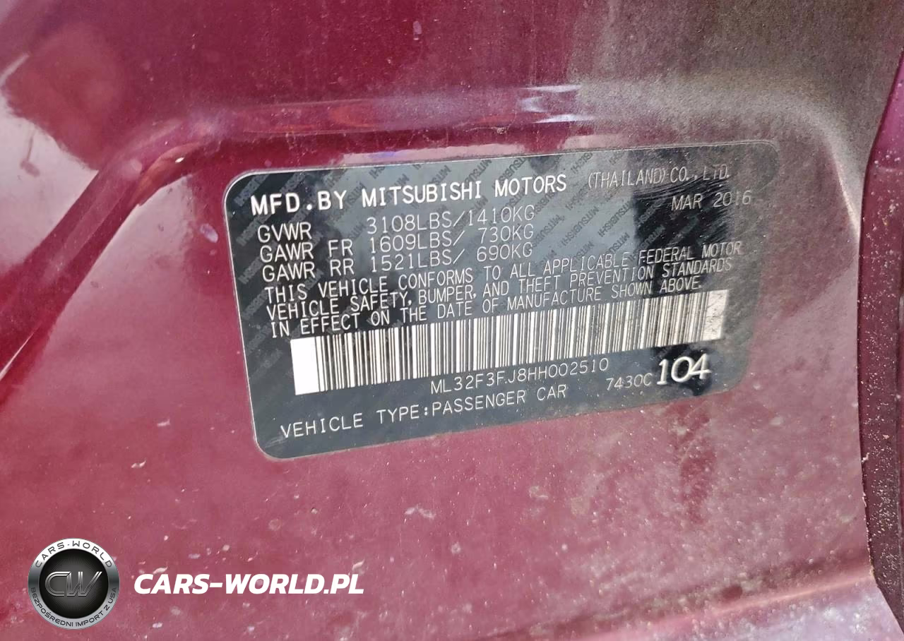 2017 Mitsubishi Mirage G4 Es VIN:ML32F3FJ8HH002510 - 12