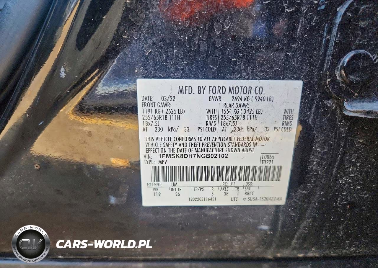 2022 Ford Explorer Xlt VIN:1FMSK8DH7NGB02102 - 13
