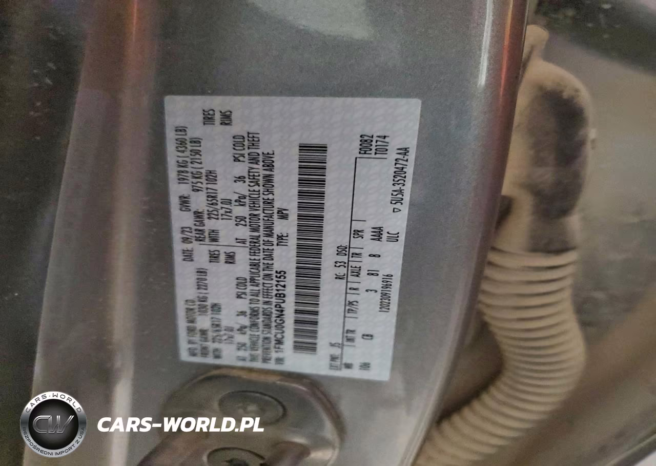 2023 Ford Escape Active VIN:1FMCU0GN4PUB12155 - 12
