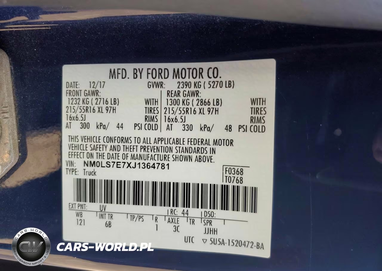 2018 Ford Transit Connect Utility - Service Van VIN:NM0LS7E7XJ1364781 - 13