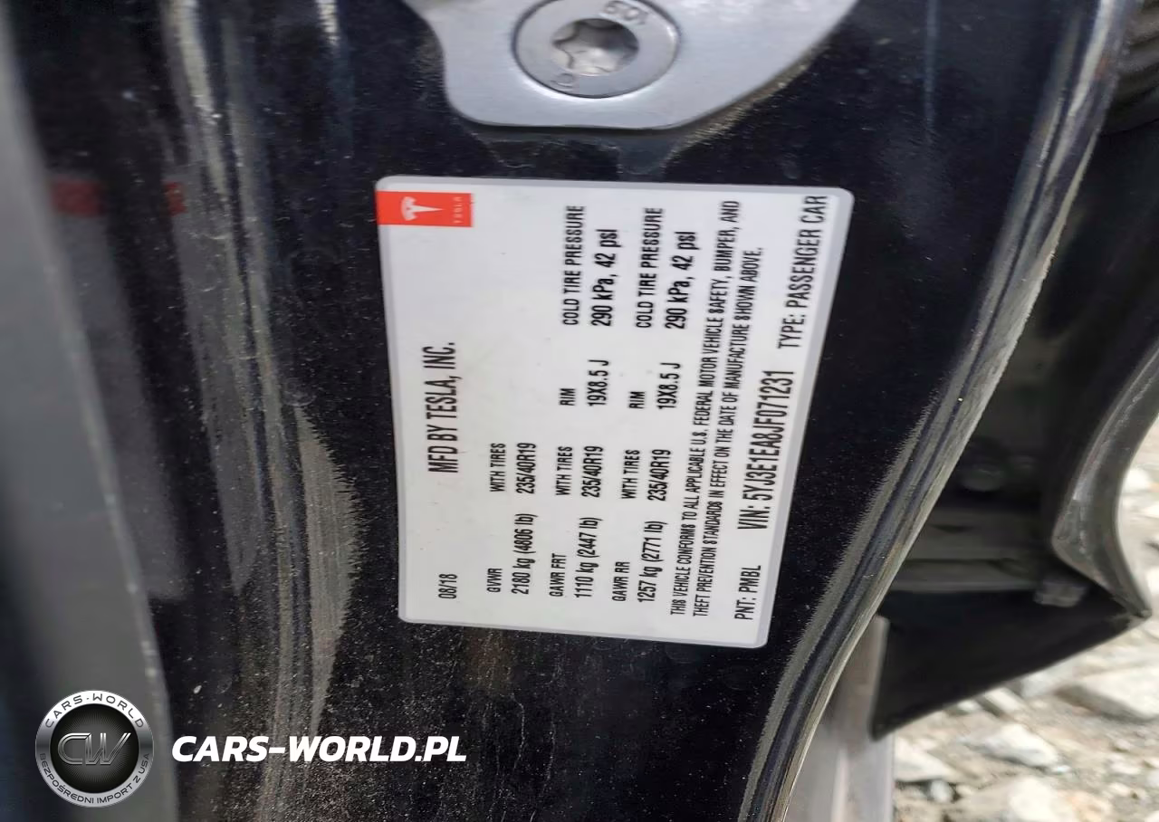2018 Tesla Model 3 VIN:5YJ3E1EA8JF071231 - 12