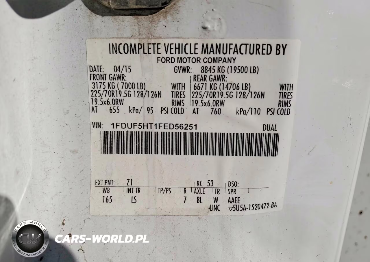 2015 Ford F550 Super Duty Utility - Service Truck VIN:1FDUF5HT1FED56251 - 12
