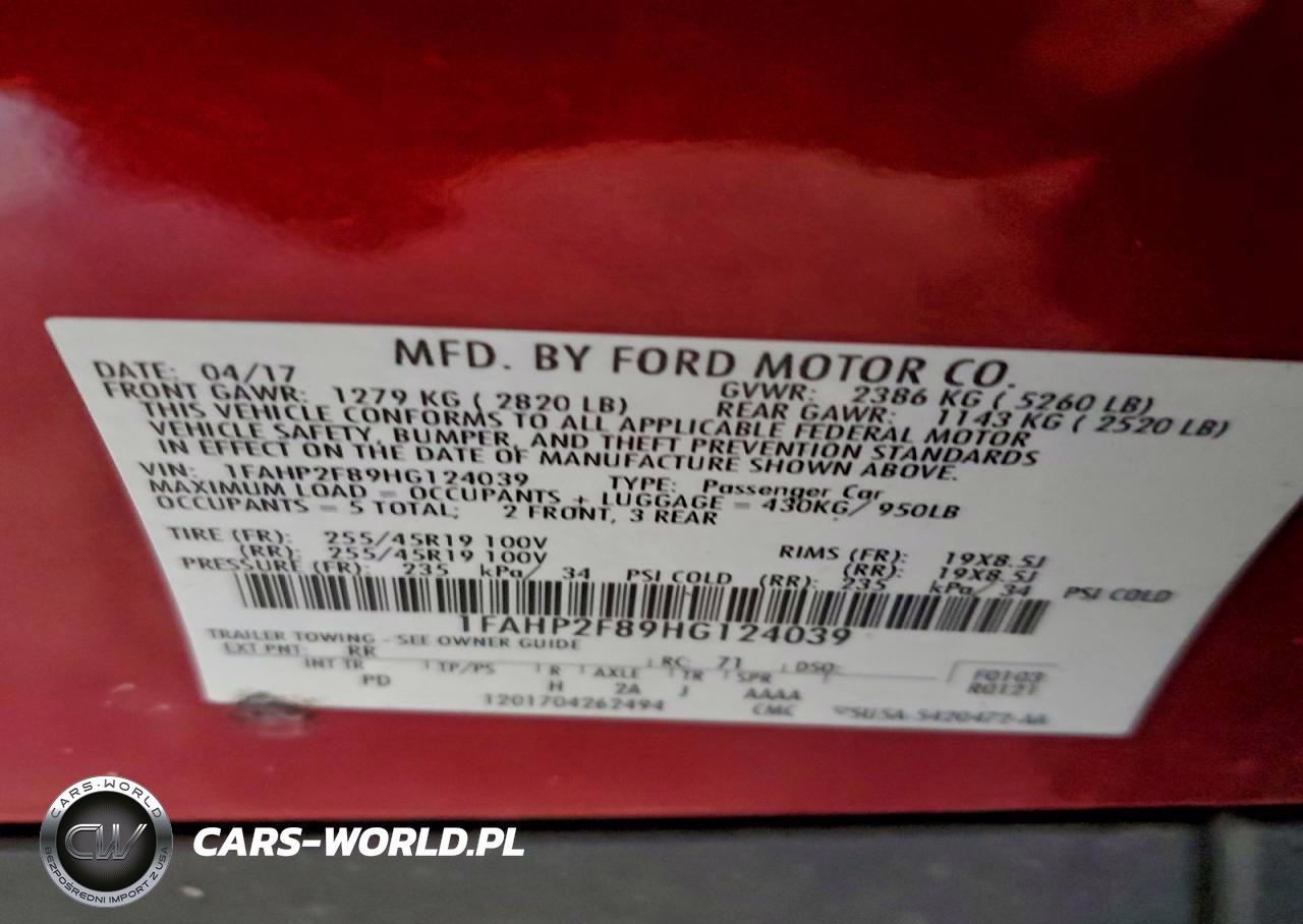 2017 Ford Taurus Limited VIN:1FAHP2F89HG124039 - 12