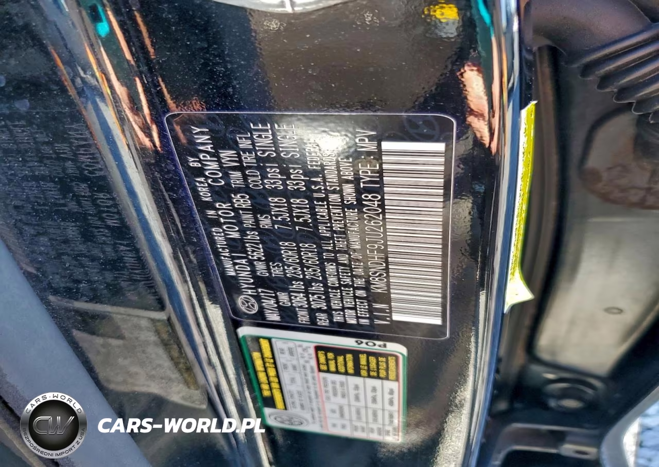 2018 Hyundai Santa Fe Se VIN:KM8SNDHF9JU262048 - 12