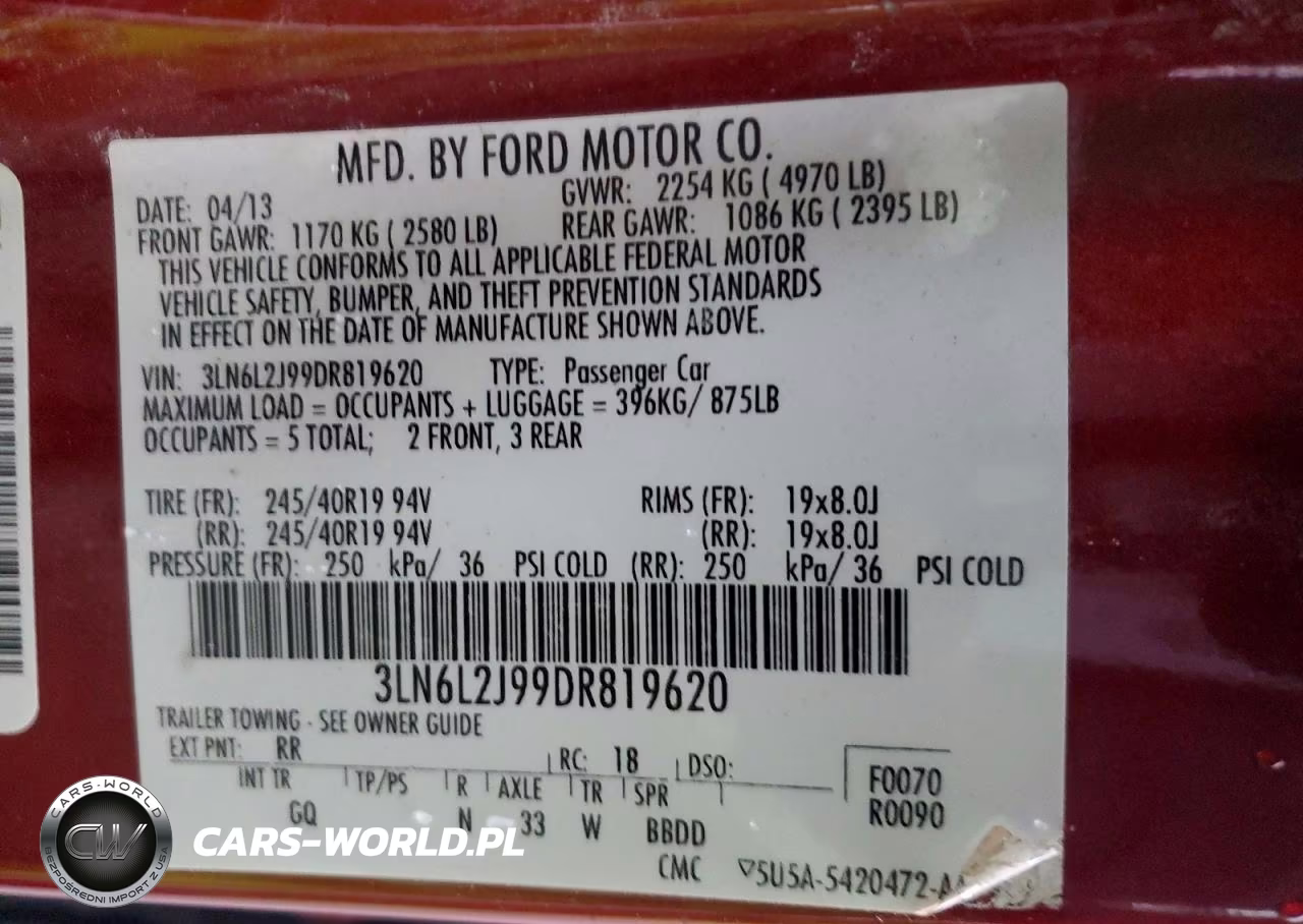 2013 Lincoln Mkz VIN:3LN6L2J99DR819620 - 12