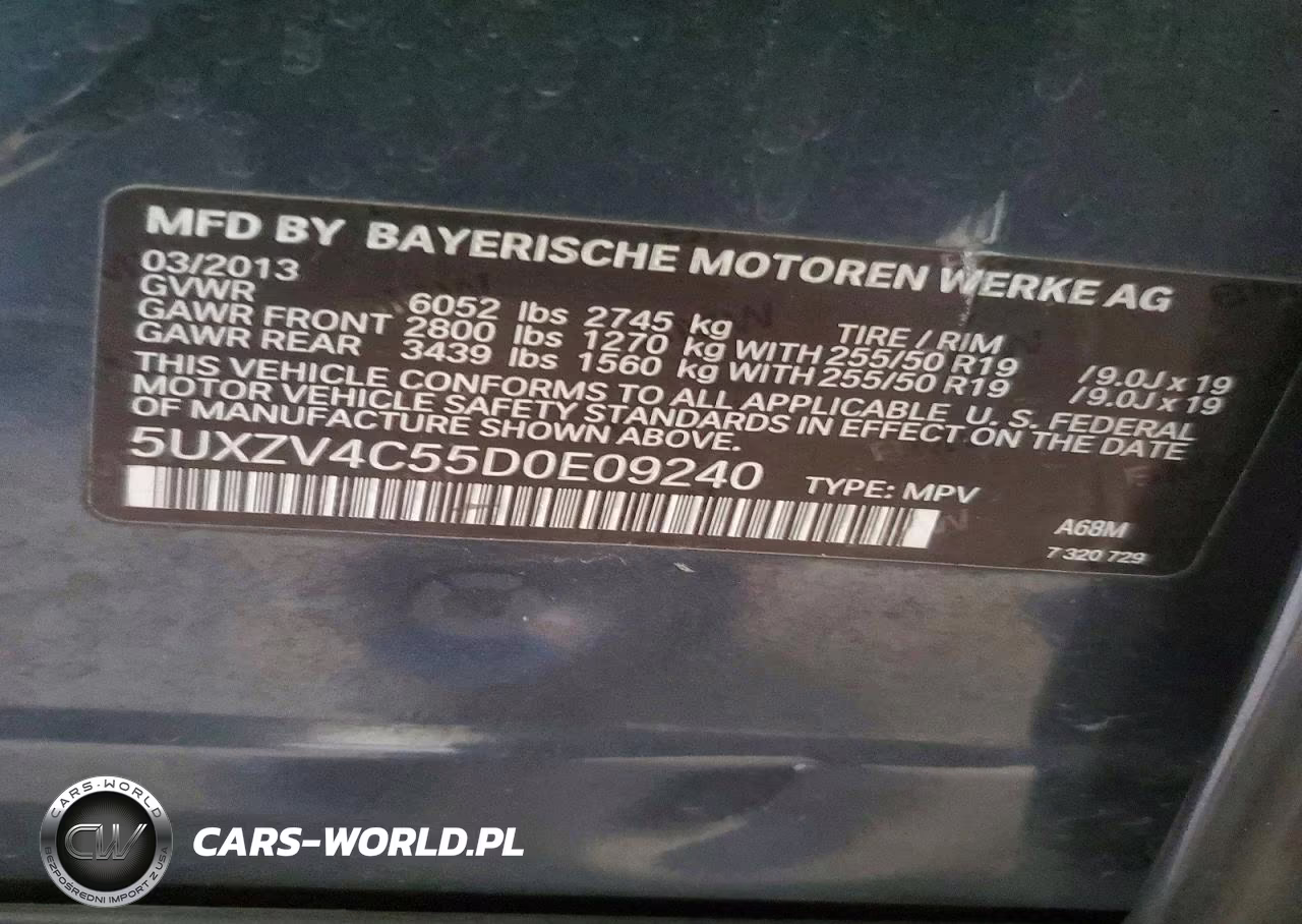 2013 BMW X5 xDrive35I VIN:5UXZV4C55D0E09240 - 12