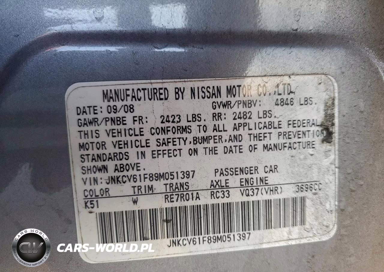 2009 Infiniti G37 VIN:JNKCV61F89M051397 - 12