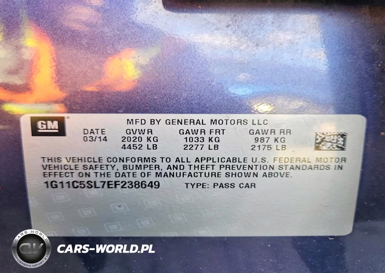 2014 Chevrolet Malibu 1Lt VIN:1G11C5SL7EF238649 - 12