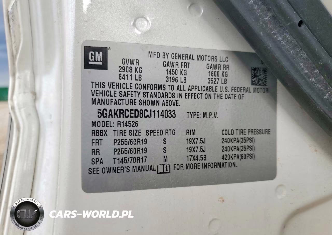 2012 Buick Enclave VIN:5GAKRCED8CJ114033 - 13