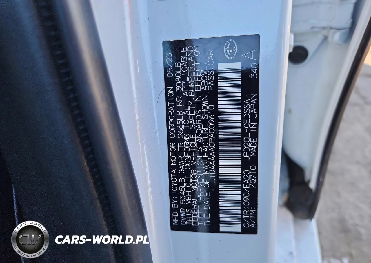 2023 Toyota Mirai Xle VIN:JTDAAAAA0PA009610 - 12