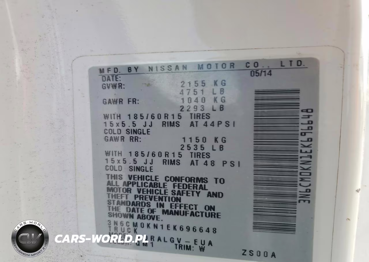 2014 Nissan Nv200 Delivery Van VIN:3N6CM0KN1EK696648 - 13