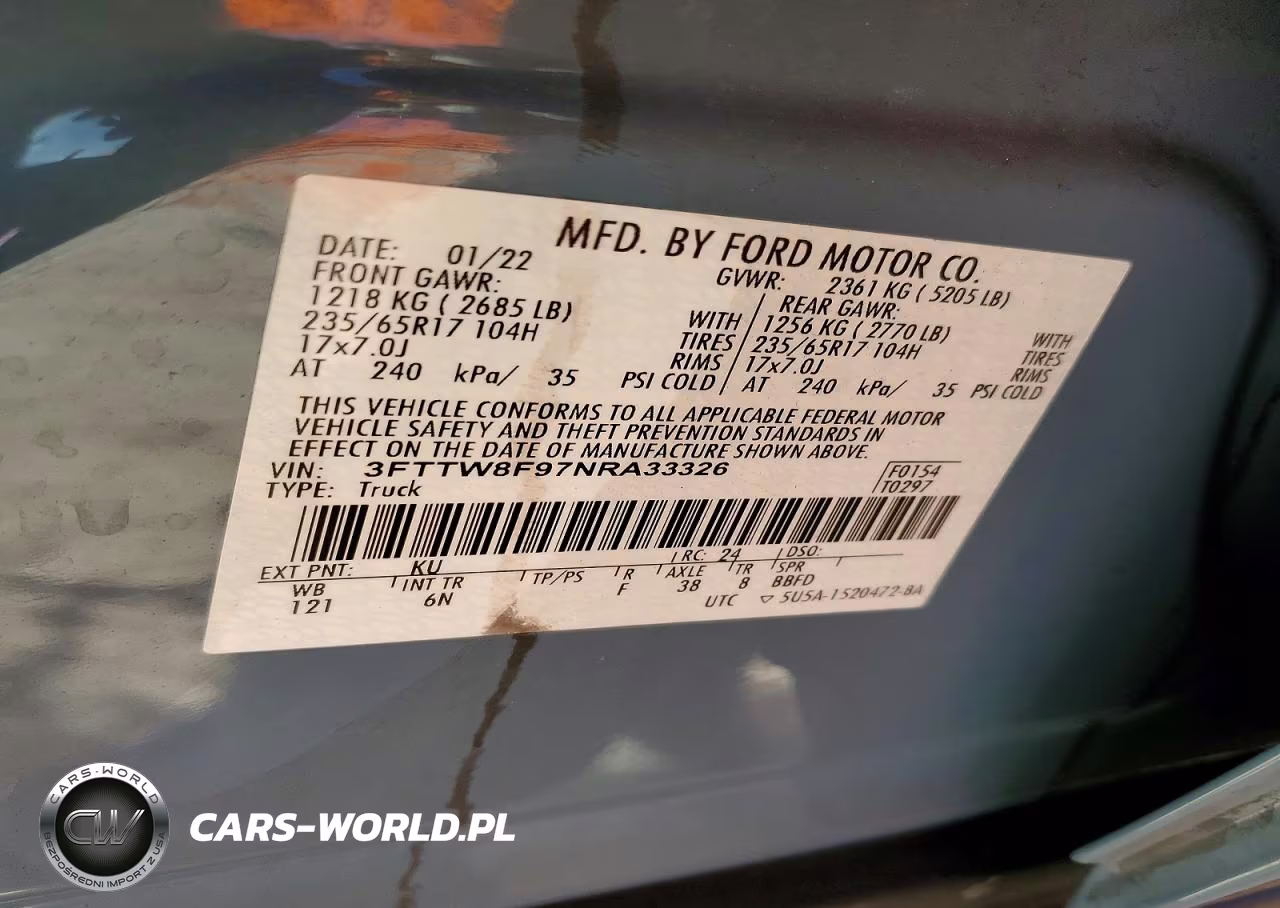 2022 Ford Maverick Xl VIN:3FTTW8F97NRA33326 - 12