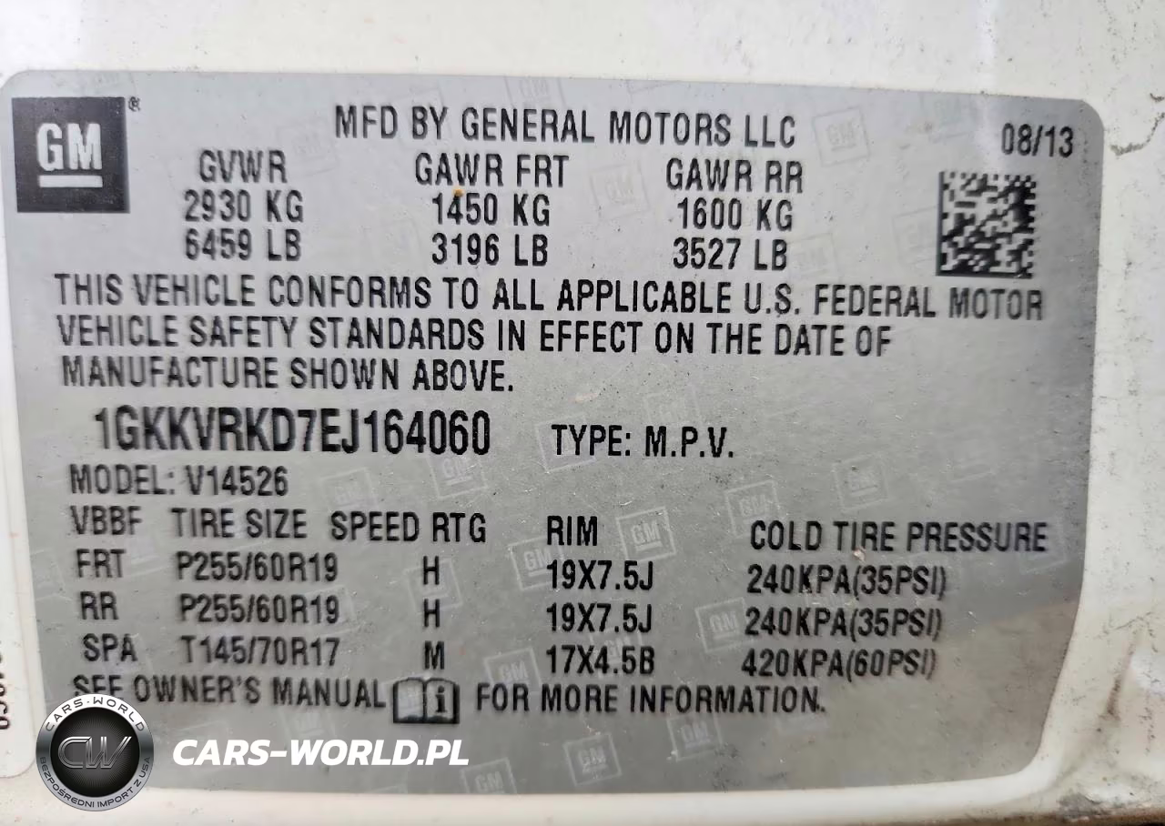 2014 GMC Acadia Slt-1 VIN:1GKKVRKD7EJ164060 - 13