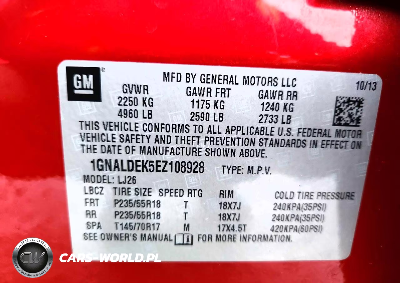 2014 Chevrolet Equinox Ltz VIN:1GNALDEK5EZ108928 - 13