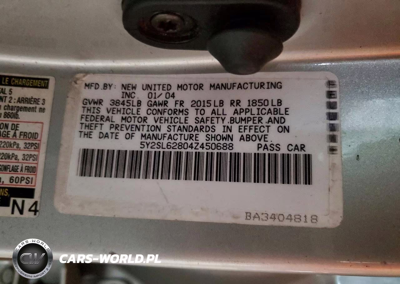 2004 Pontiac Vibe VIN:5Y2SL62804Z450688 - 12