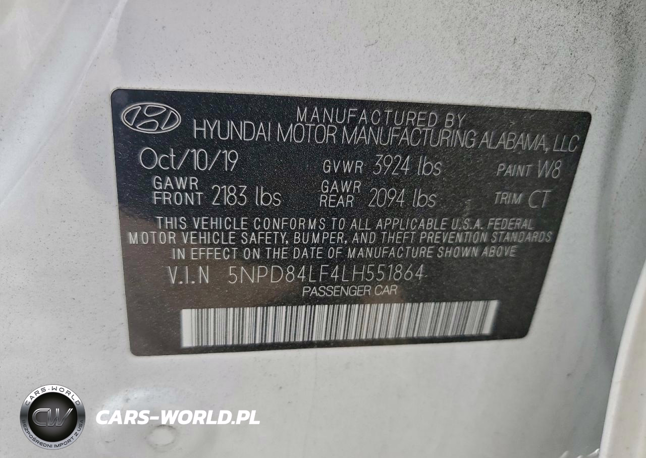 2020 Hyundai Elantra Sel VIN:5NPD84LF4LH551864 - 12