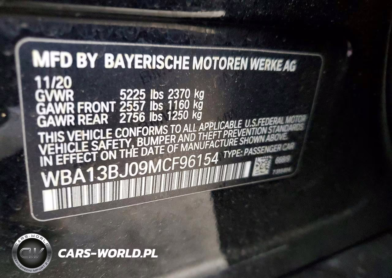 2021 BMW 530 Xi VIN:WBA13BJ09MCF96154 - 13
