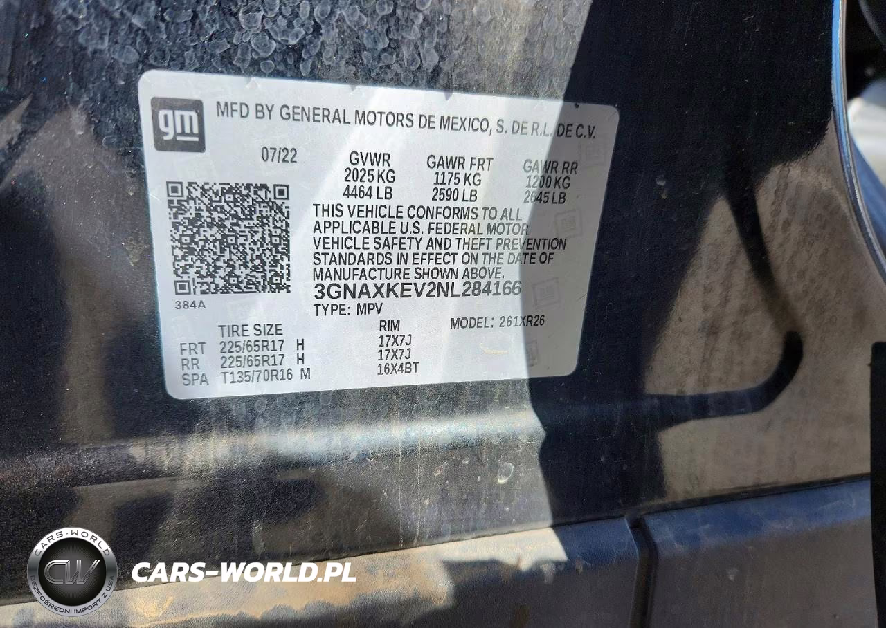 2022 Chevrolet Equinox Lt VIN:3GNAXKEV2NL284166 - 12