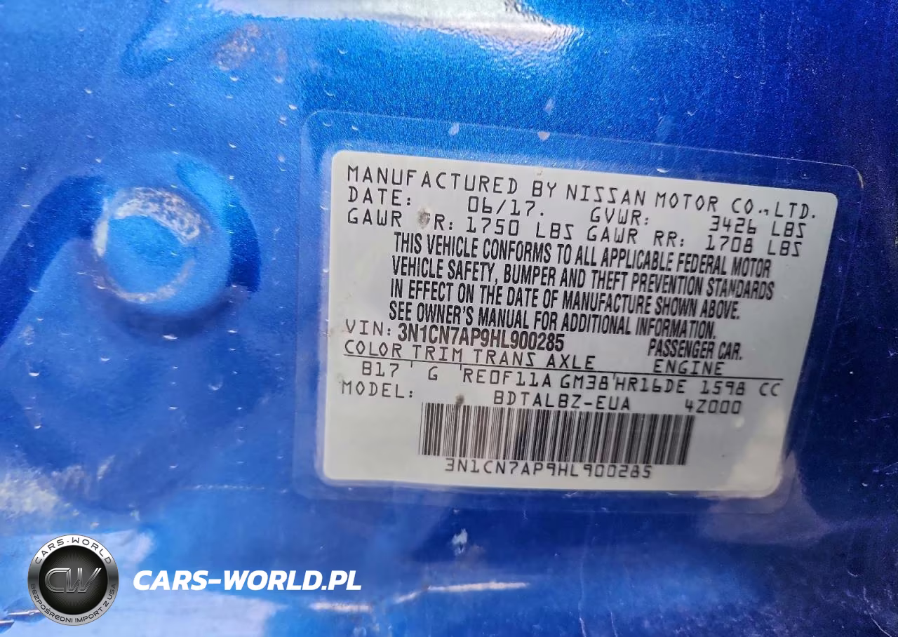 2017 Nissan Versa S VIN:3N1CN7AP9HL900285 - 12