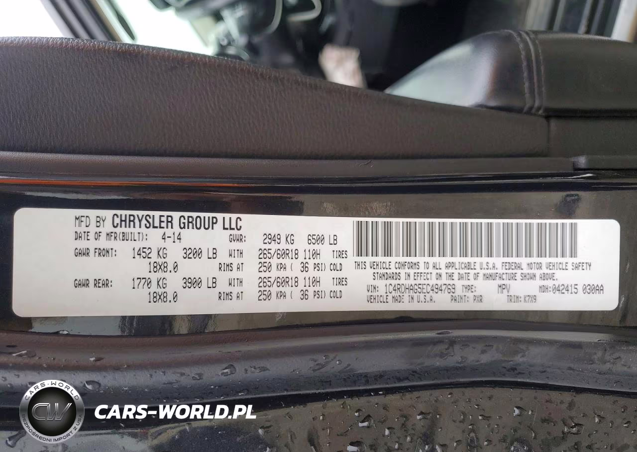 2014 Dodge Durango Sxt VIN:1C4RDHAG5EC494769 - 14