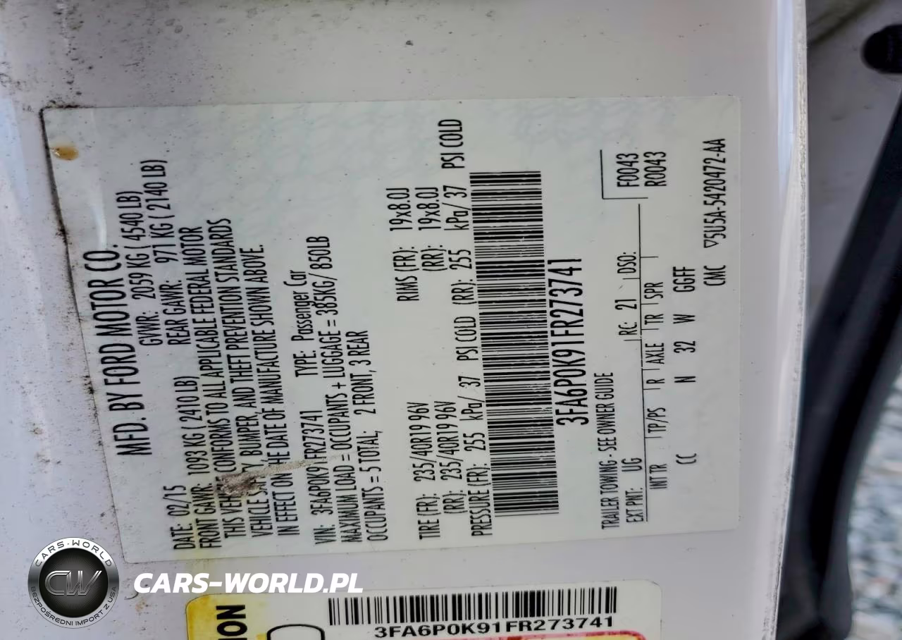 2015 Ford Fusion Titanium VIN:3FA6P0K91FR273741 - 12