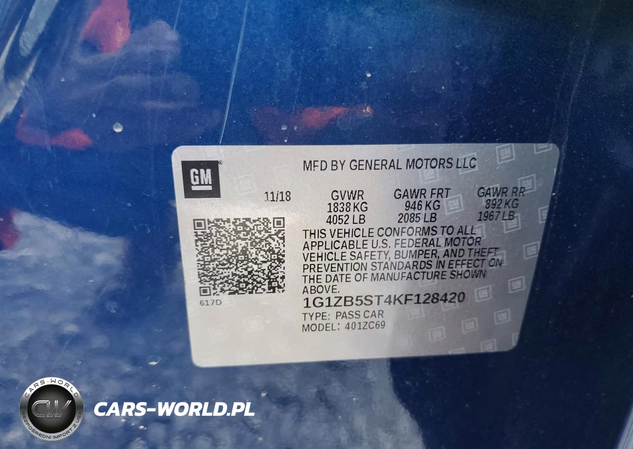 2019 Chevrolet Malibu Ls VIN:1G1ZB5ST4KF128420 - 13