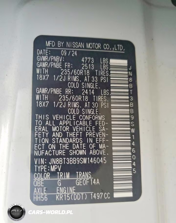 2025 Nissan Rogue Sv VIN:JN8BT3BB9SW146045 - 13
