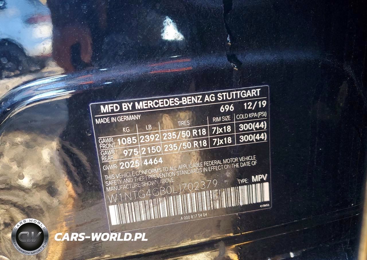 2020 Mercedes-Benz Gla 250 4Matic VIN:W1NTG4GB0LJ702379 - 12