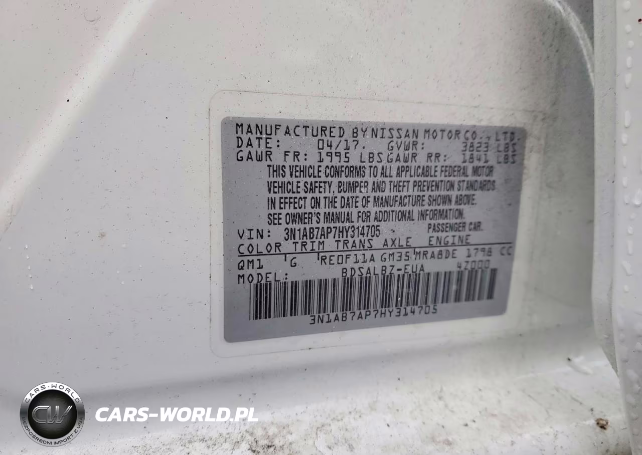 2017 Nissan Sentra S VIN:3N1AB7AP7HY314705 - 13
