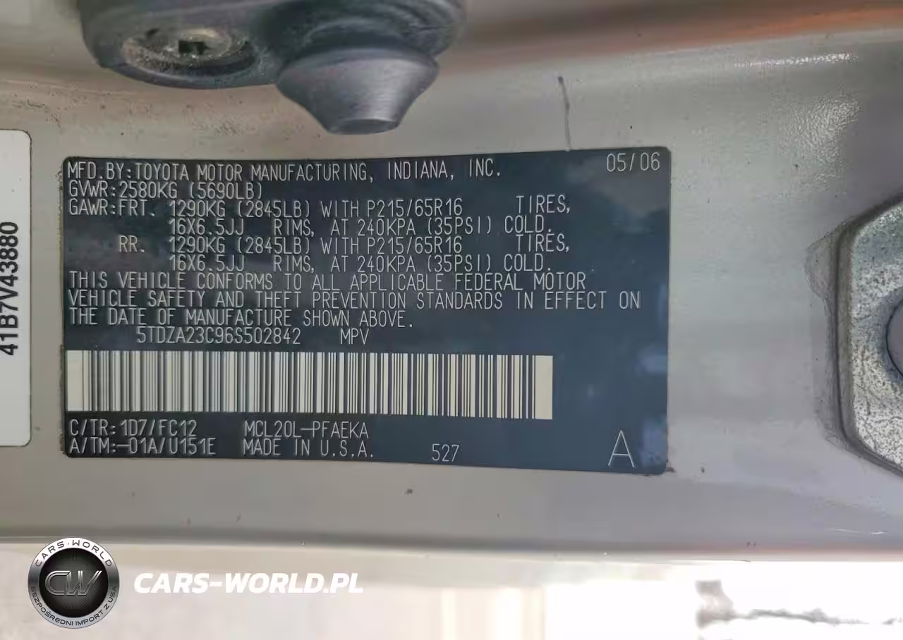 2006 Toyota Sienna Ce VIN:5TDZA23C96S502842 - 13