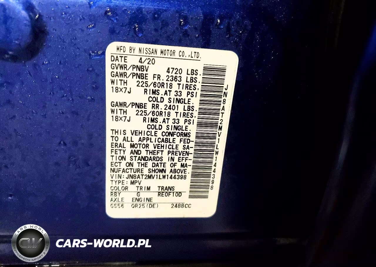 2020 Nissan Rogue S VIN:JN8AT2MV1LW144398 - 13